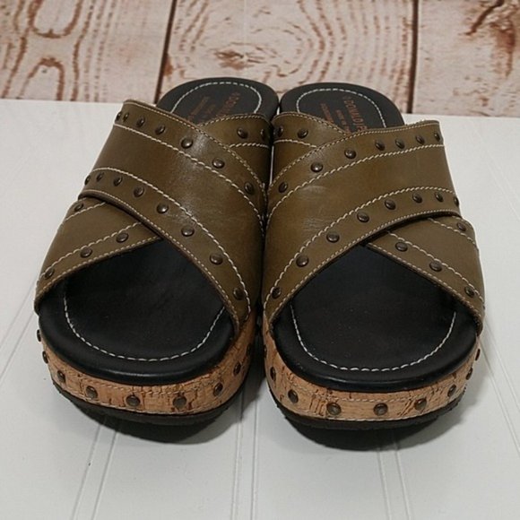 Donald J Pliner Syra Studded Wedge Sandals - Picture 4 of 12